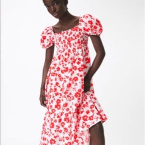 Zara floral printed Aline dress